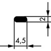 Profil demi-rond CR 4,5x2mm
